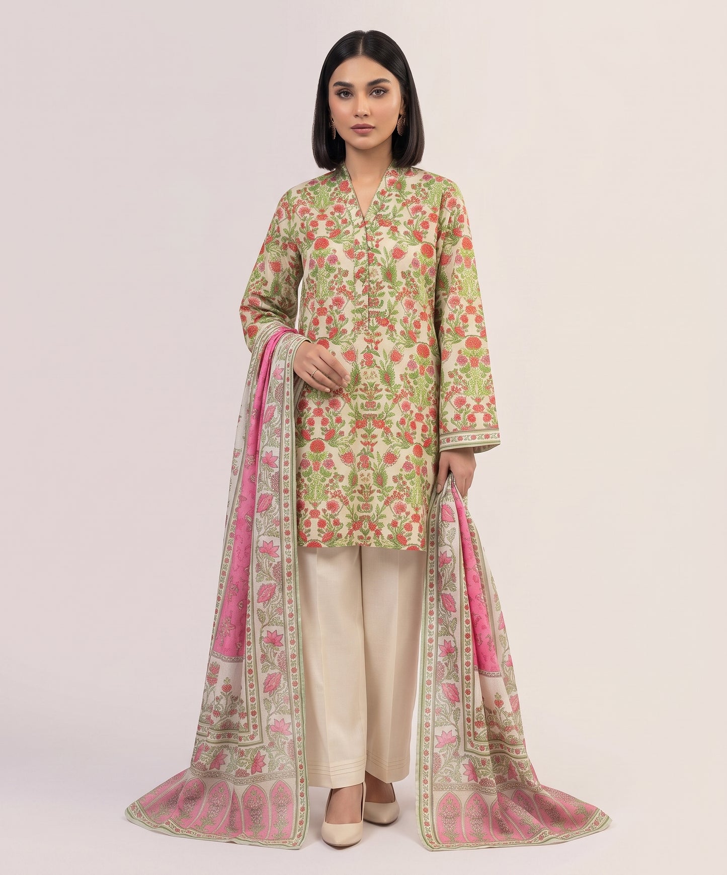 Khaadi Digital Printed Lawn 3PC