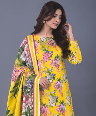 Bareeze Digital Printed Khaddar 3PC