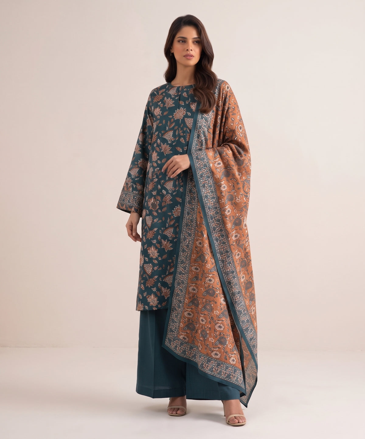 Sapphire Digital Printed Khaddar 3PC