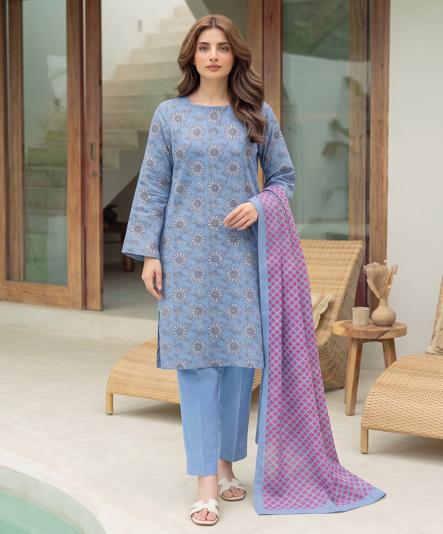 Nisha Designer Digital Printed Lawn 3PC