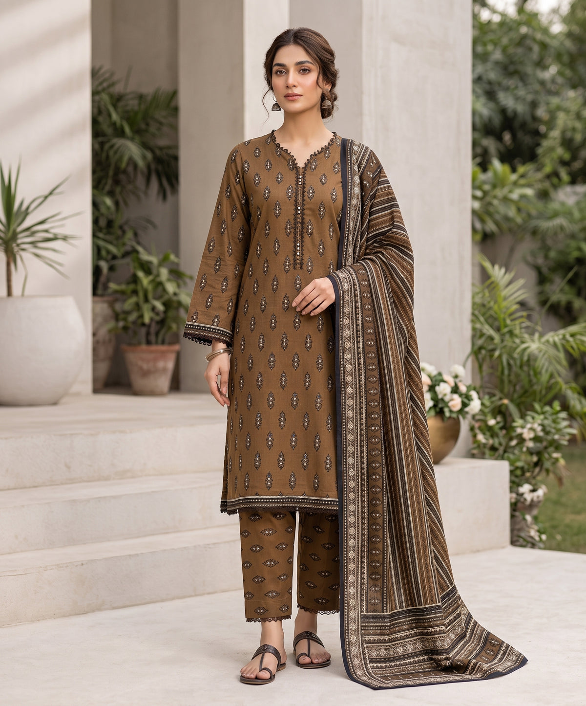 Narmin By Narkins Digital Printed Khaddar 3PC