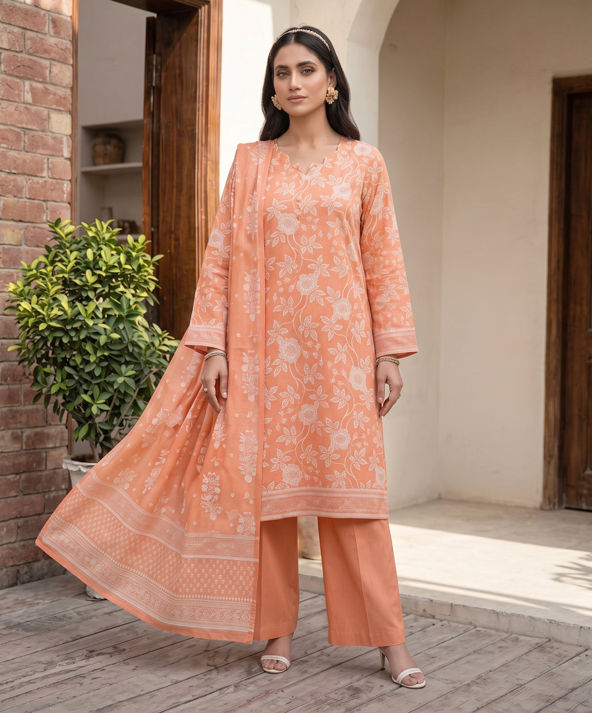 Mashaim Digital Printed Khaddar 3PC