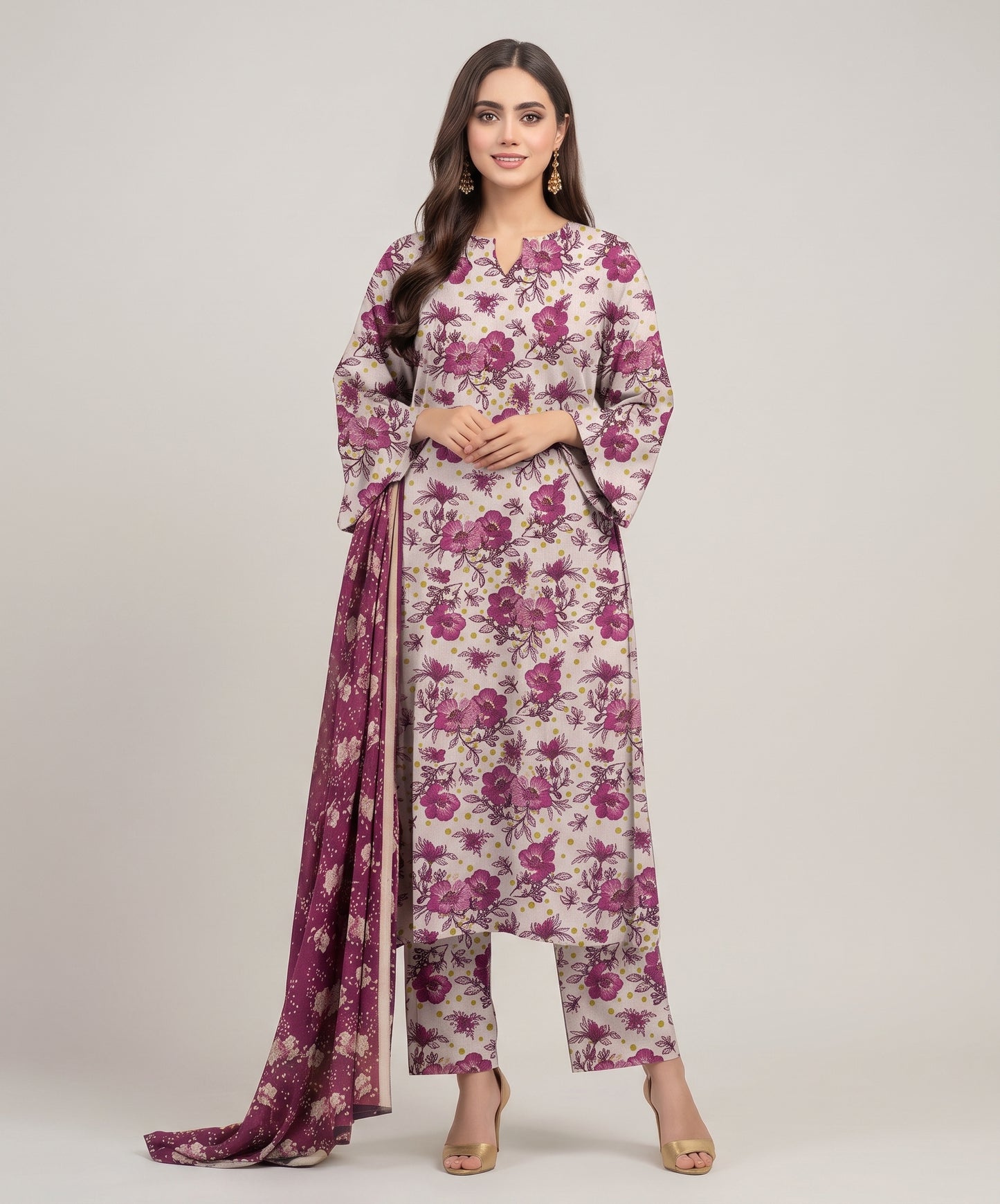 Bareeze Summer Digital Printed Lawn 3PC