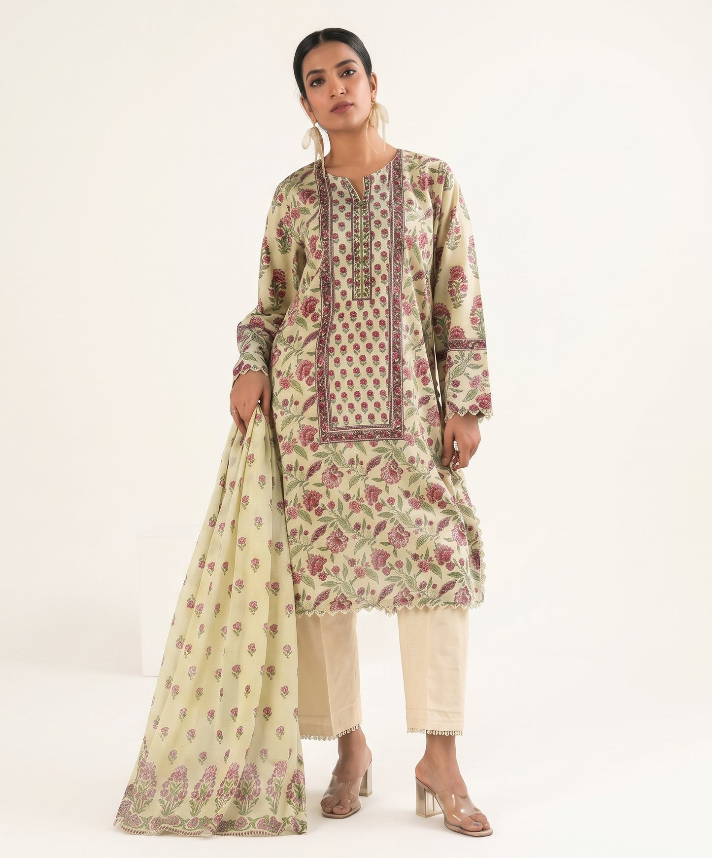 Khaadi Digital Printed Lawn 3PC