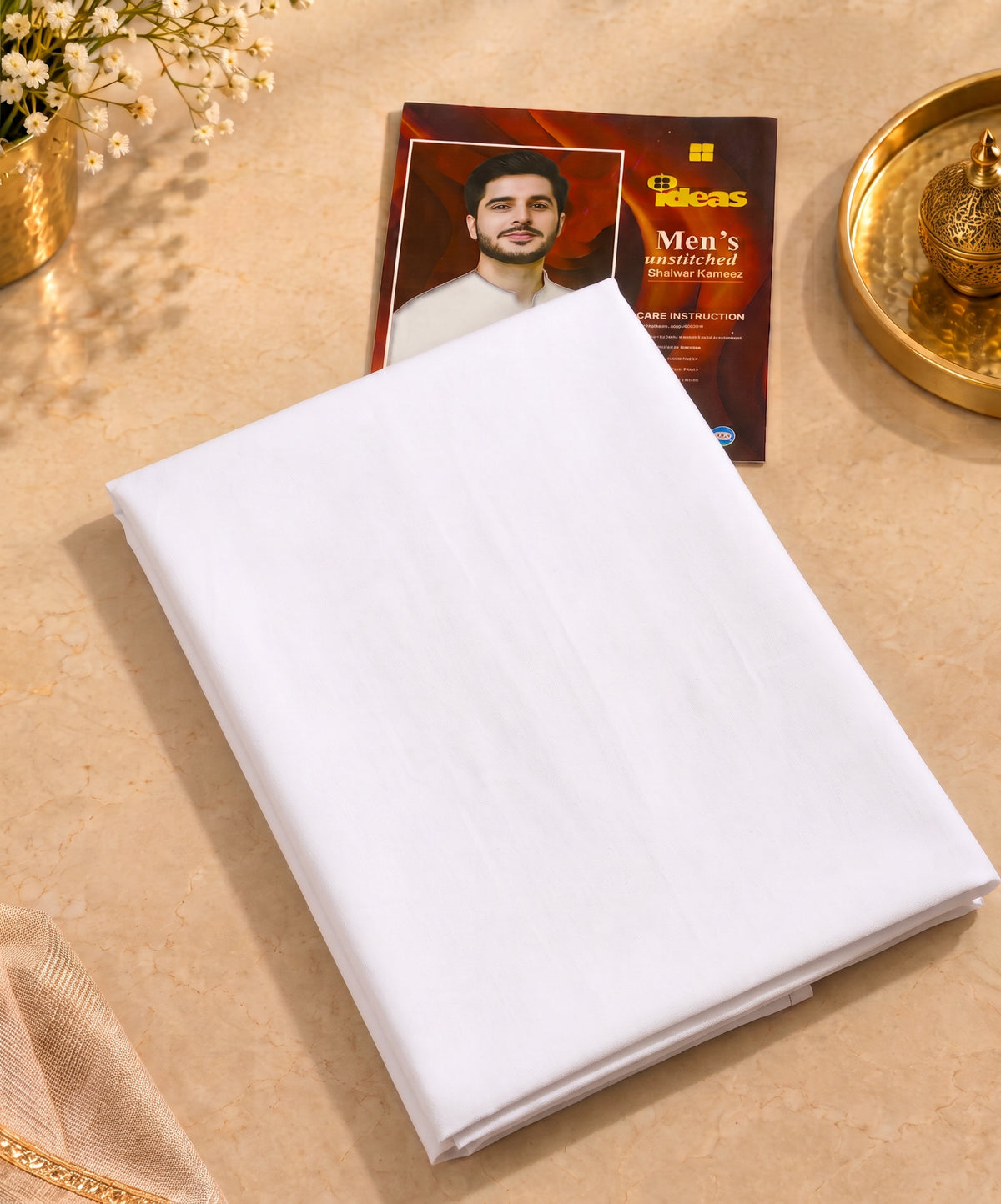 Gul Ahmed Premium Menswear Boski Suit (Off White)