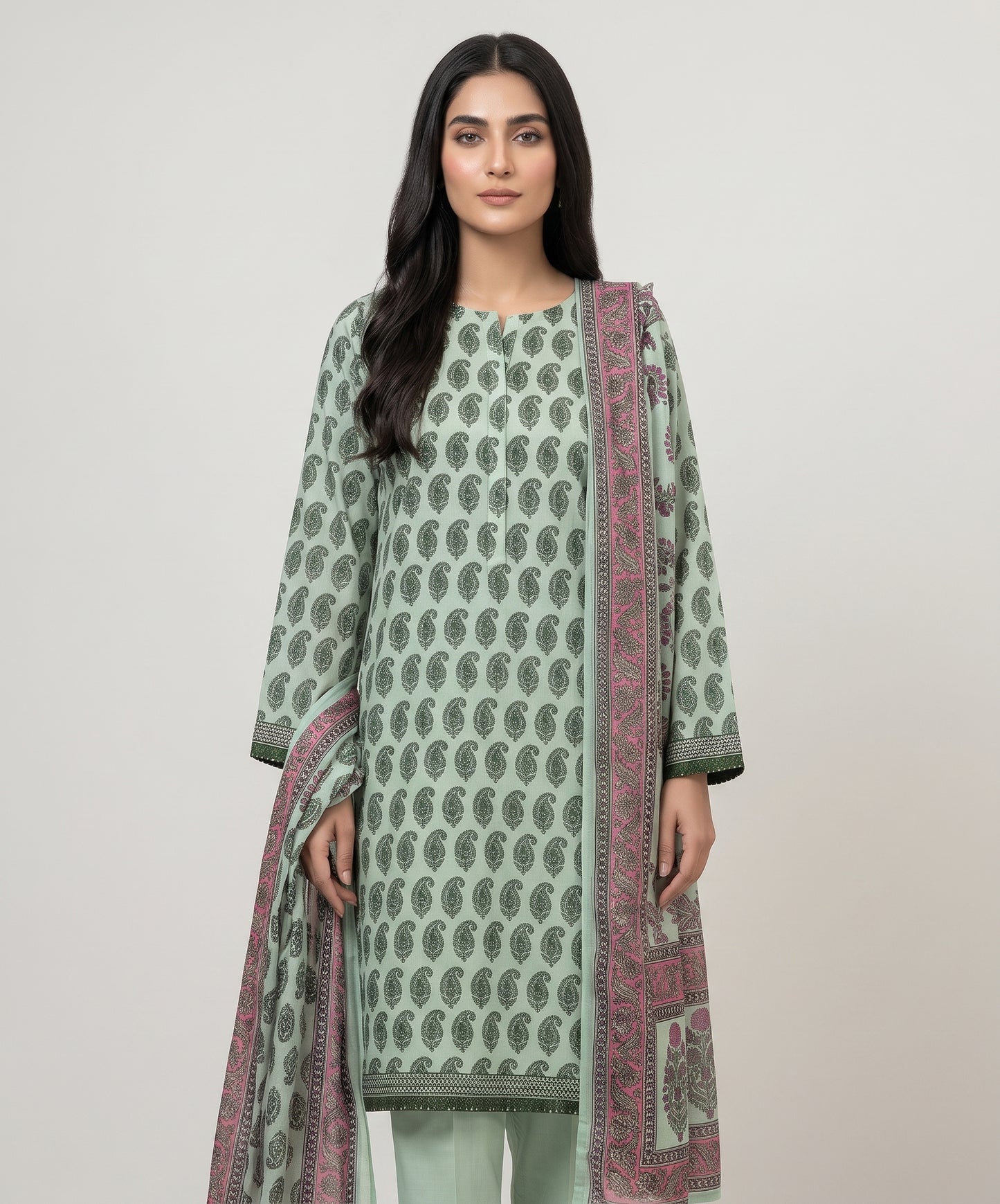 Khaadi Digital Printed Lawn 3PC