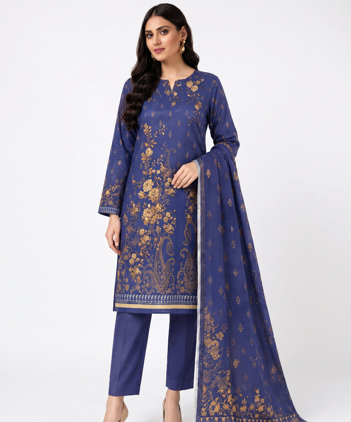 Bonanza Satrangi Digital Printed Karandi 3PC