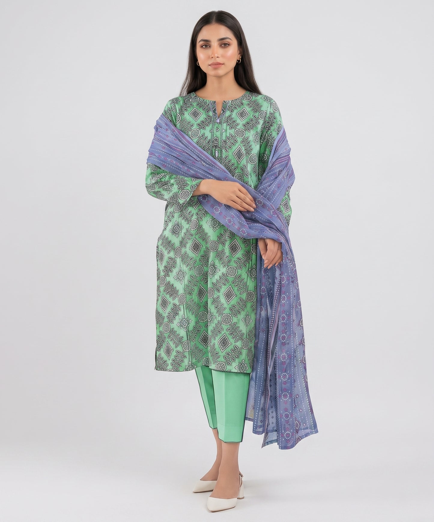 Saya Digital Printed Lawn 3PC