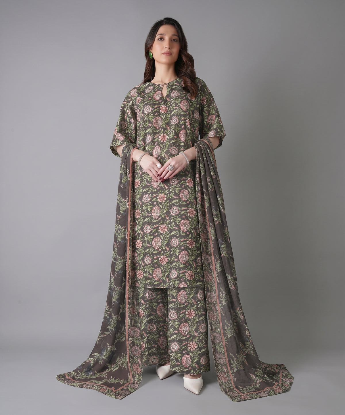 Bareeze Digital Printed Linen 3PC