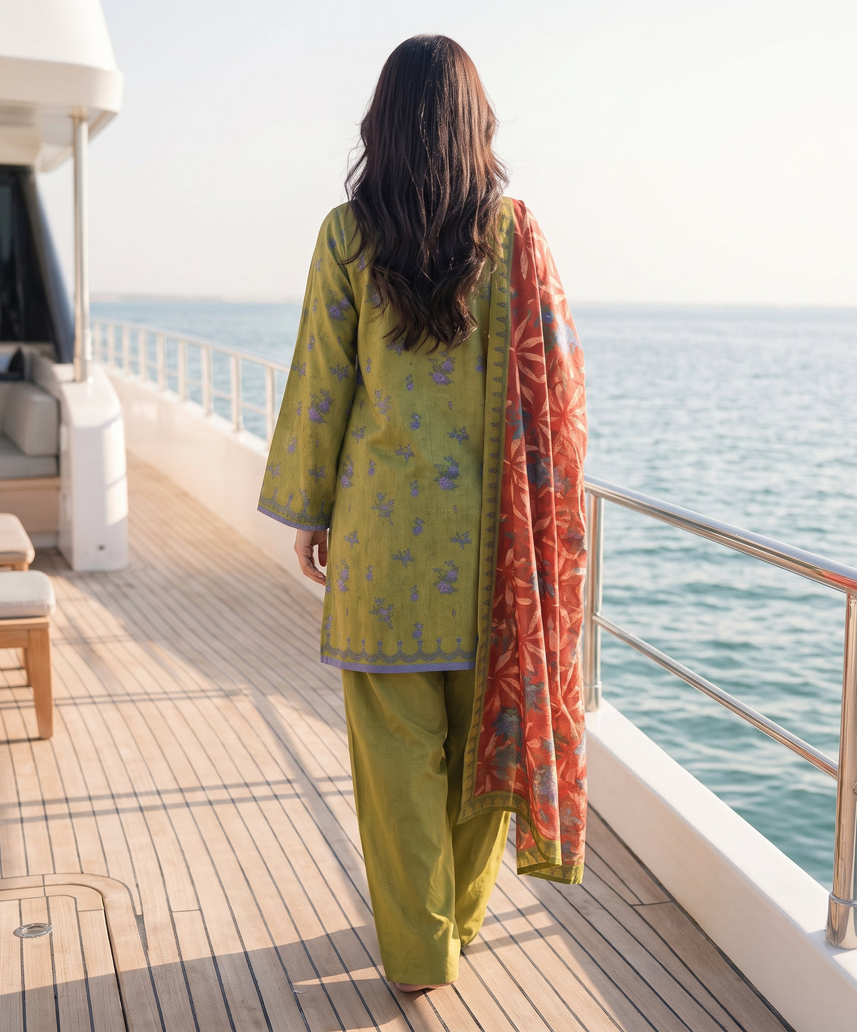 Zesh Platinum Digital Printed Viscose 3PC