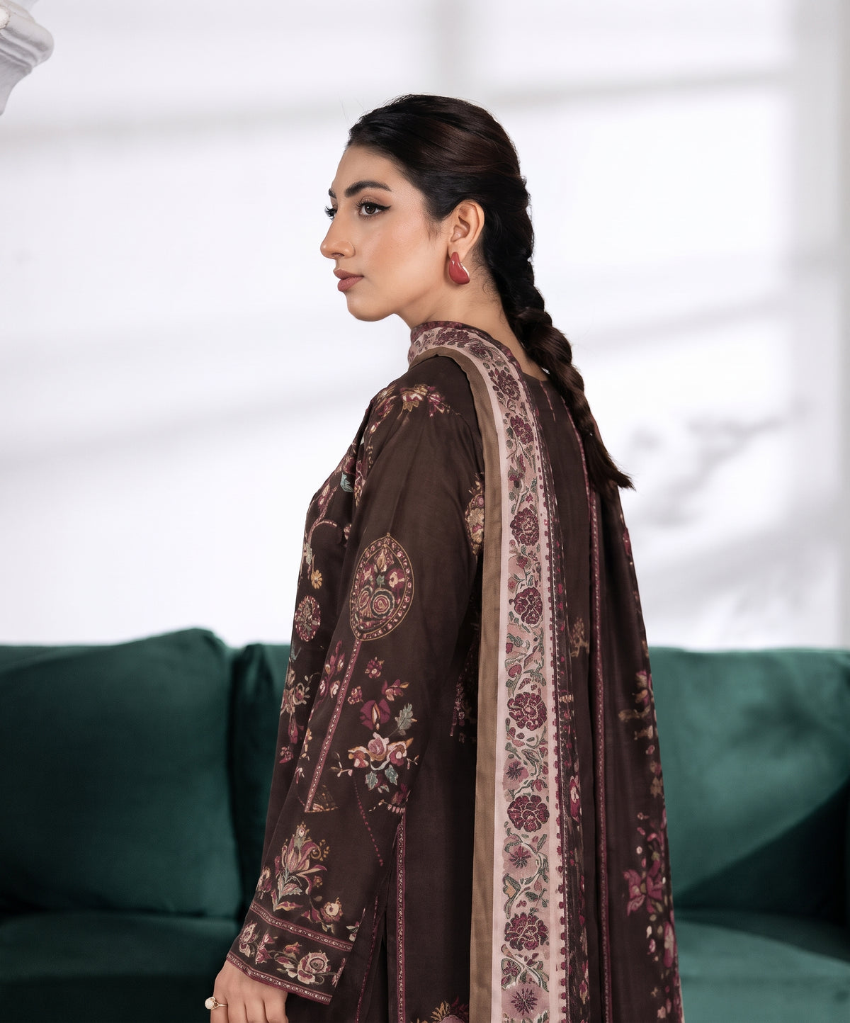 Aenna By Shanaya Digital Printed Corduroy Khaddar 3PC