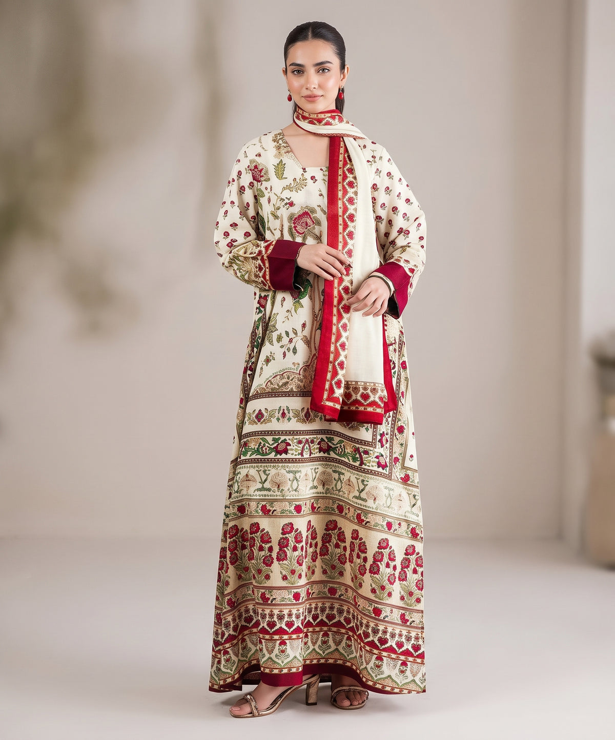 Nishat Digital Printed Linen 3PC