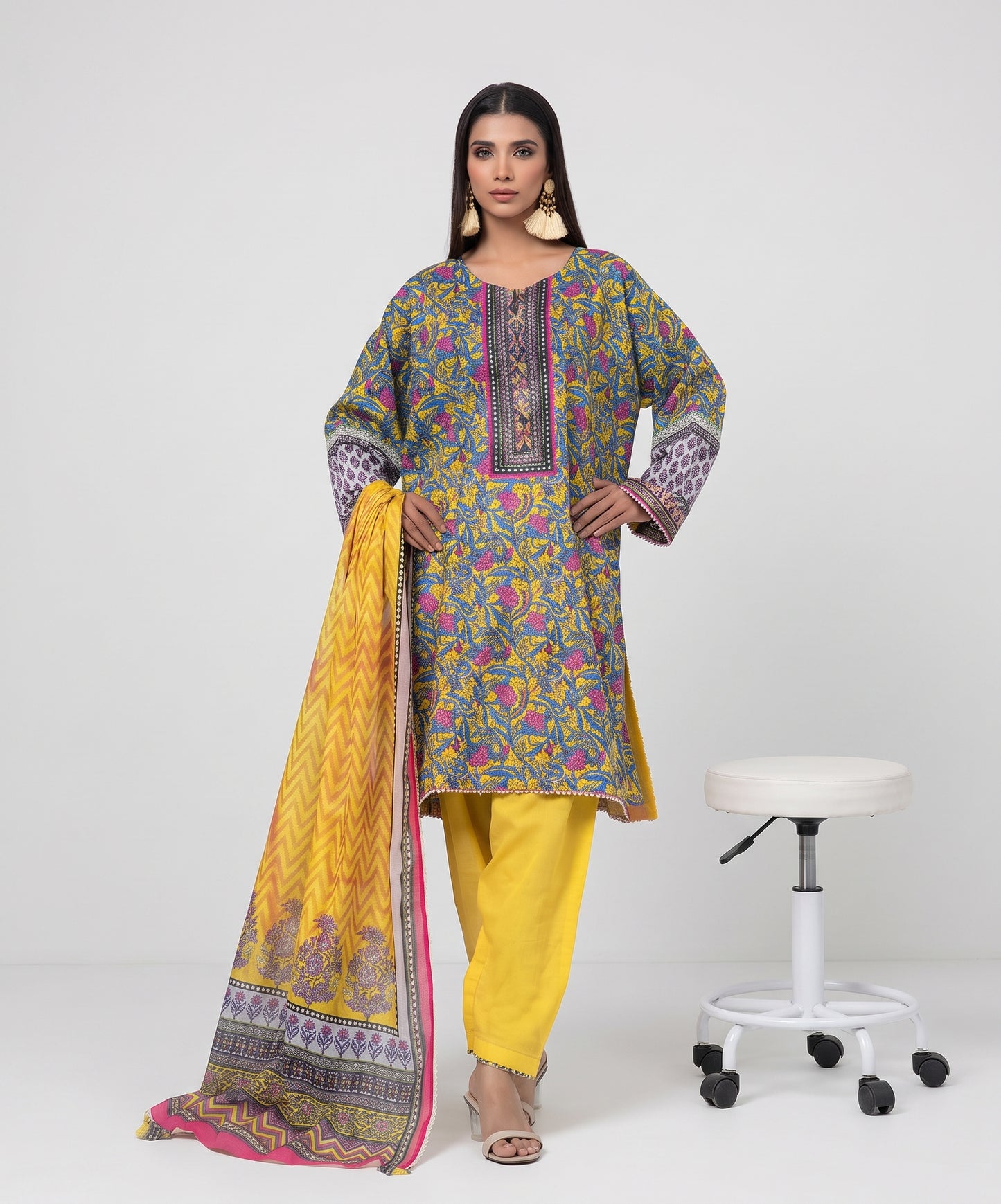 Khaadi Digital Printed Lawn 3PC