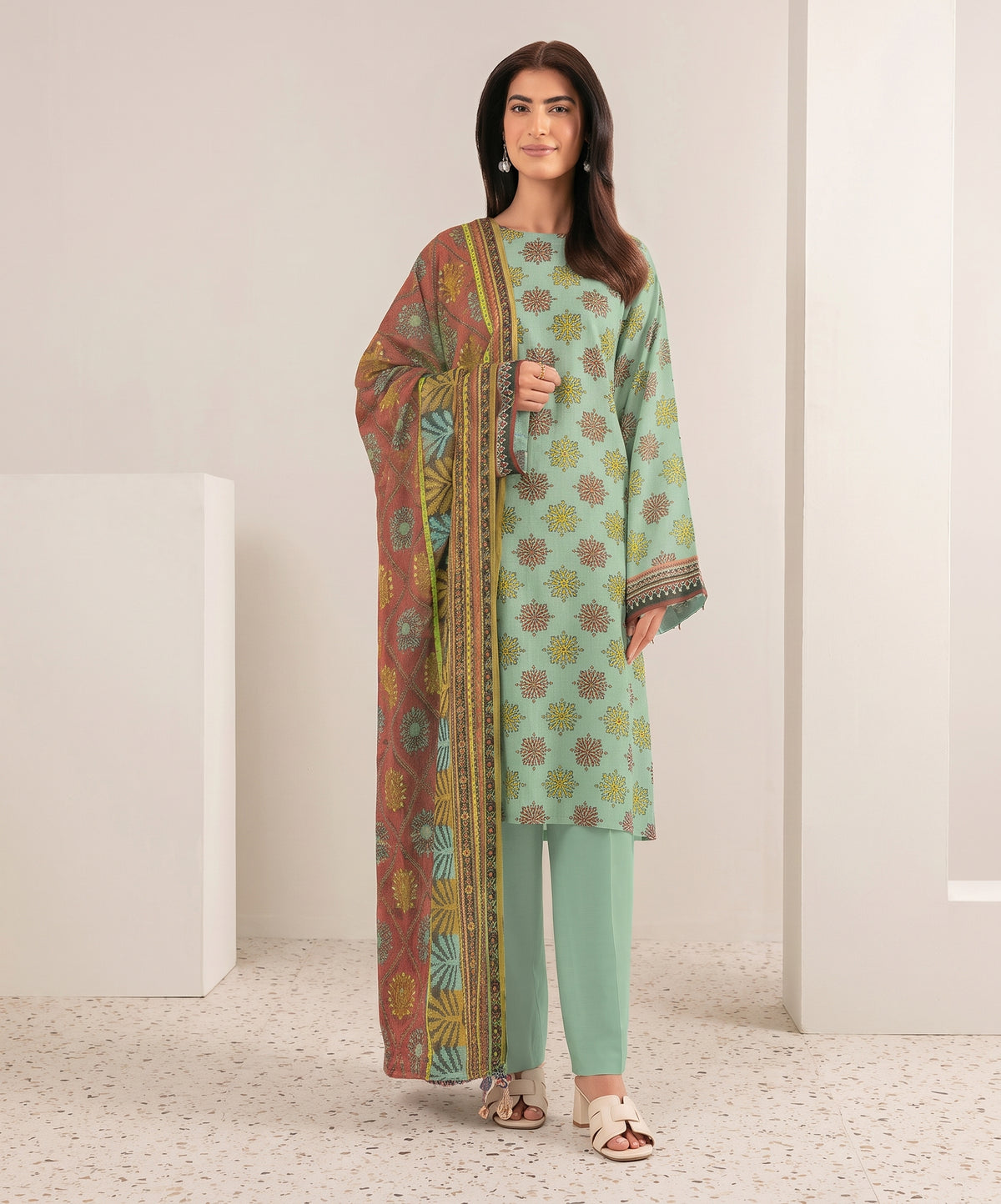Nishat Digital Printed Linen 3PC