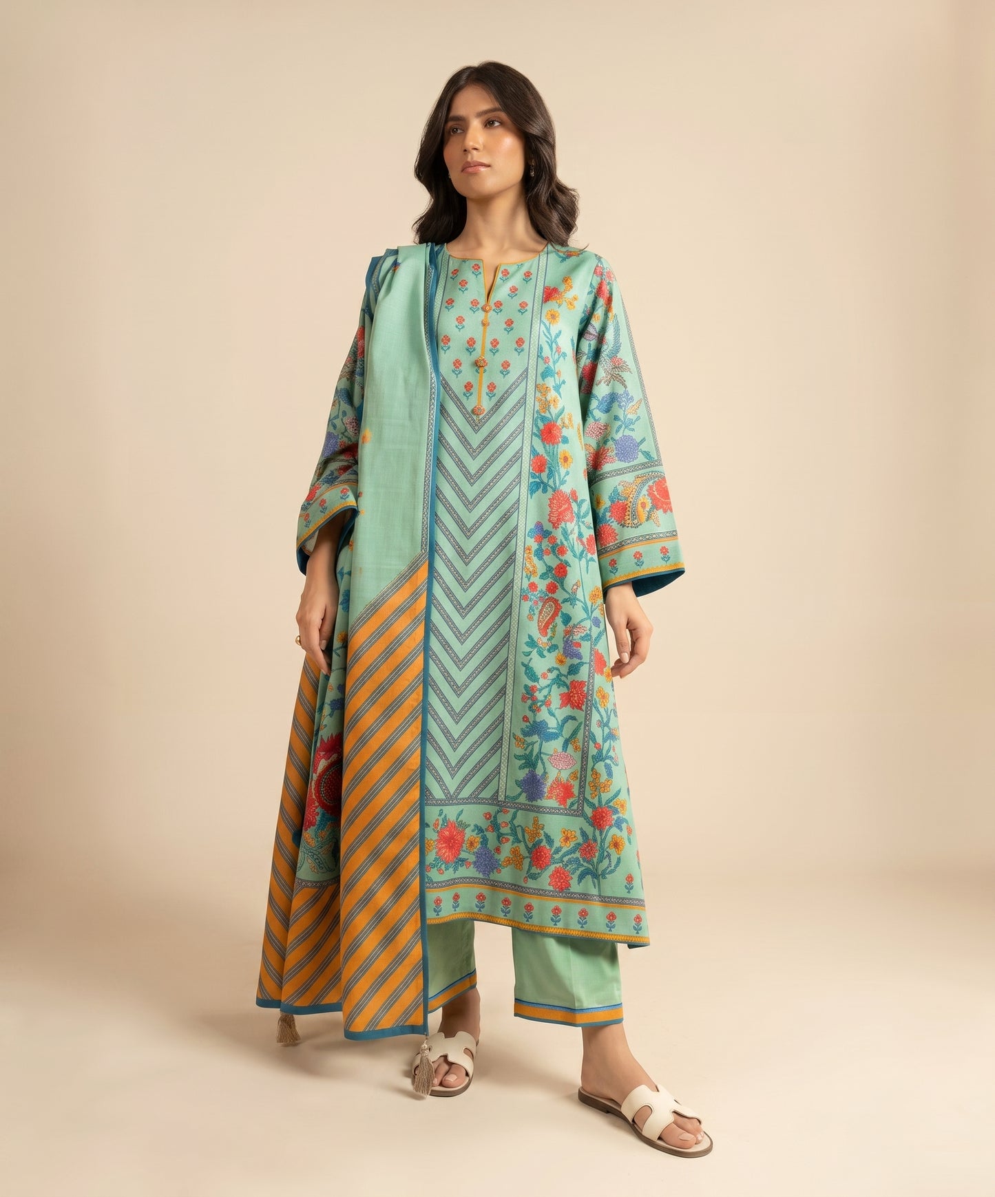 Alkaram Classic Digital Printed Lawn 3PC