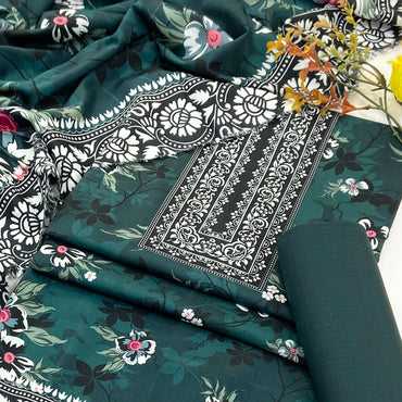 Kayseria Digital Printed Bana Dora Linen 3PC