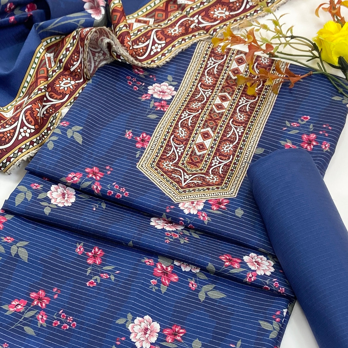 Kayseria Digital Printed Bana Dora Linen 3PC