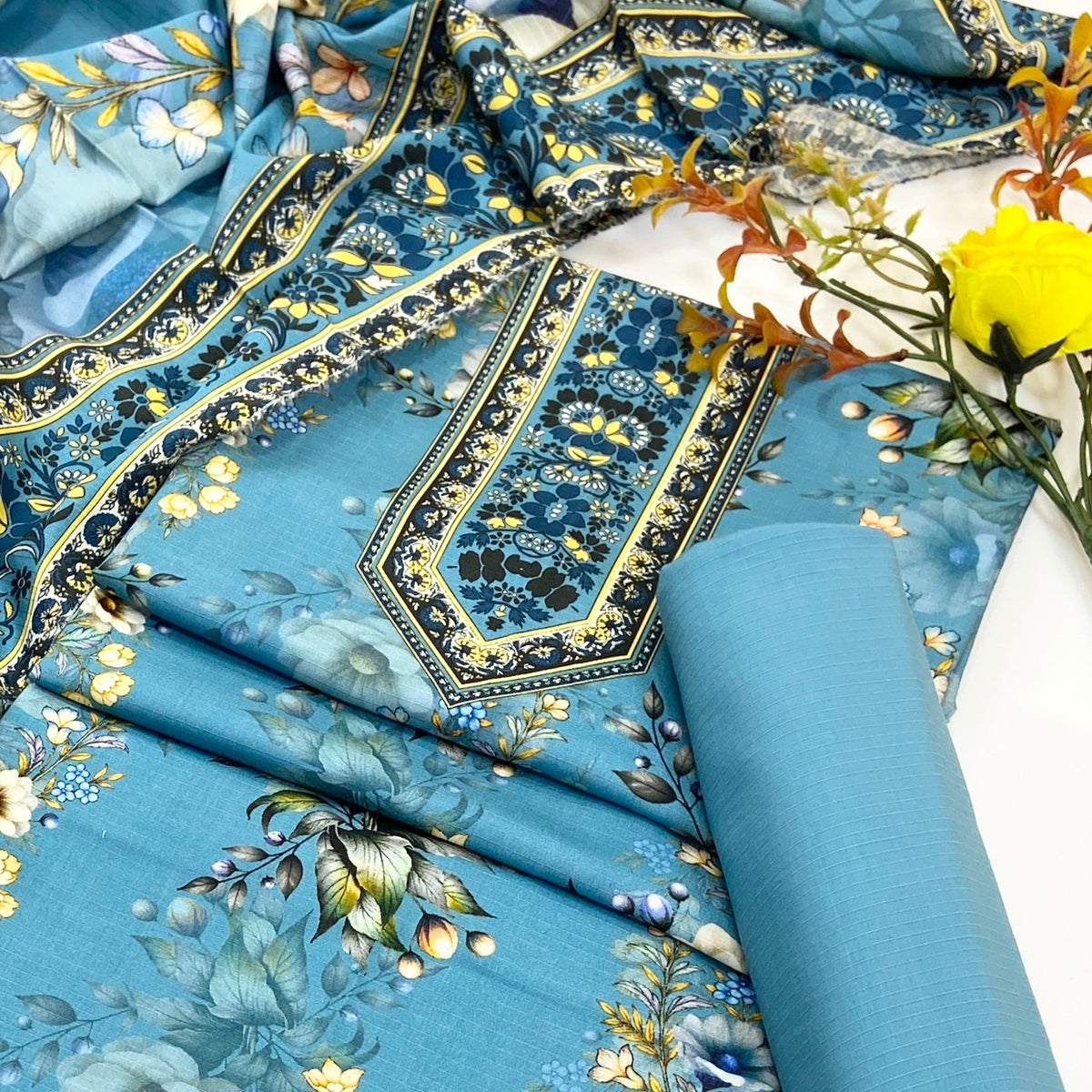 Kayseria Digital Printed Bana Dora Linen 3PC