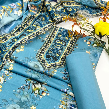 Kayseria Digital Printed Bana Dora Linen 3PC