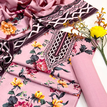 Kayseria Digital Printed Bana Dora Linen 3PC