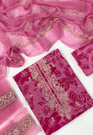 Ethnc Printed & Embroidered Lawn 3PC
