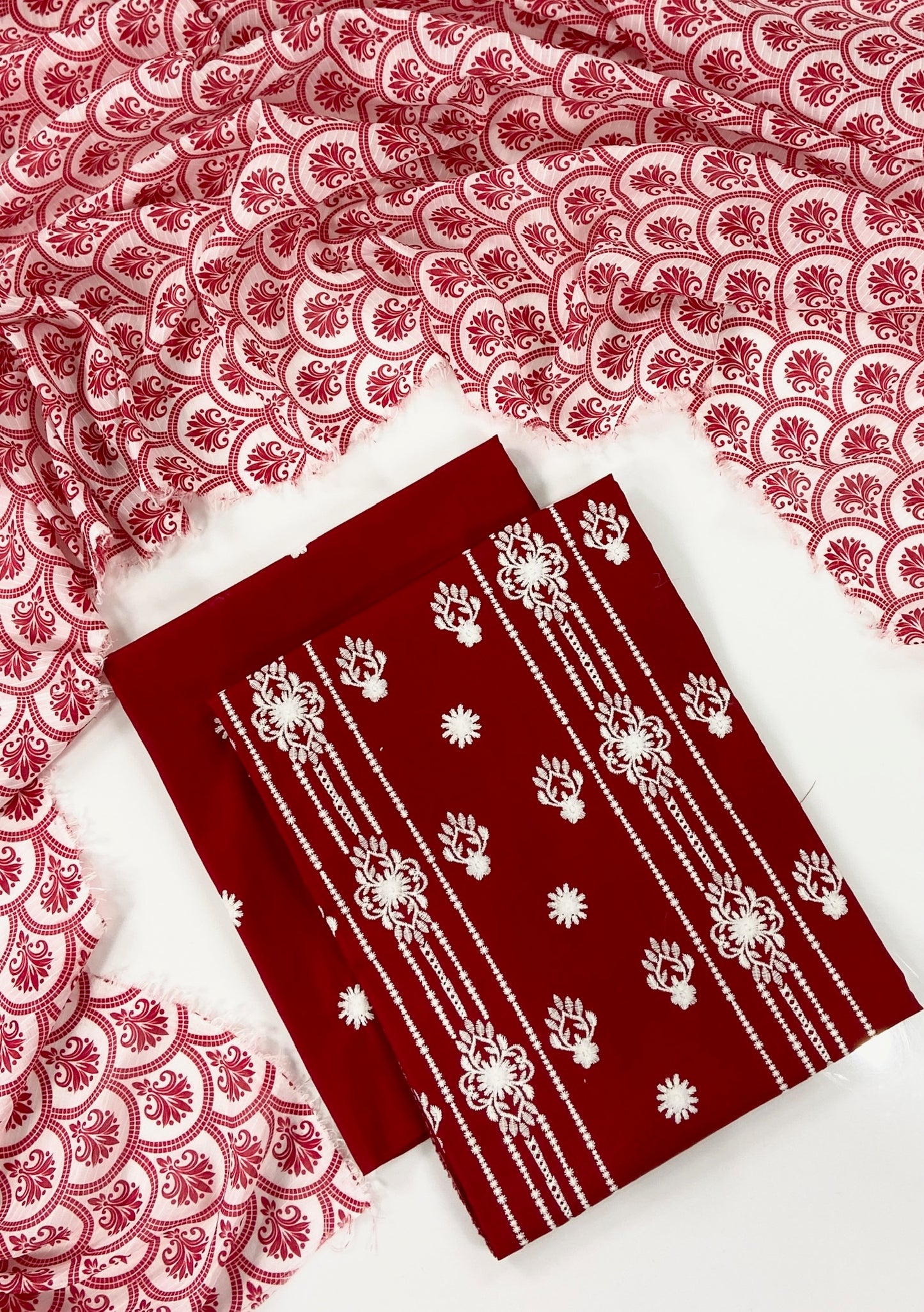 Charizma Plain Embroidered Lawn 2PC