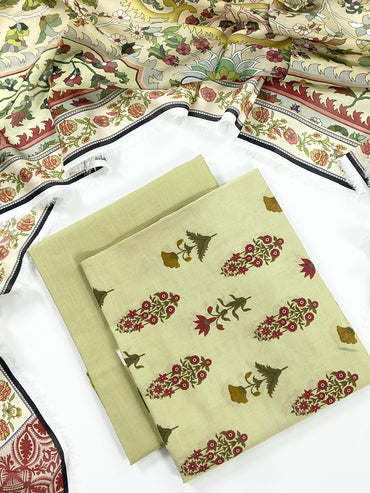 Mashaim Digital Printed Lawn 3PC