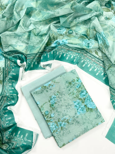 Mashaim Digital Printed Lawn 3PC
