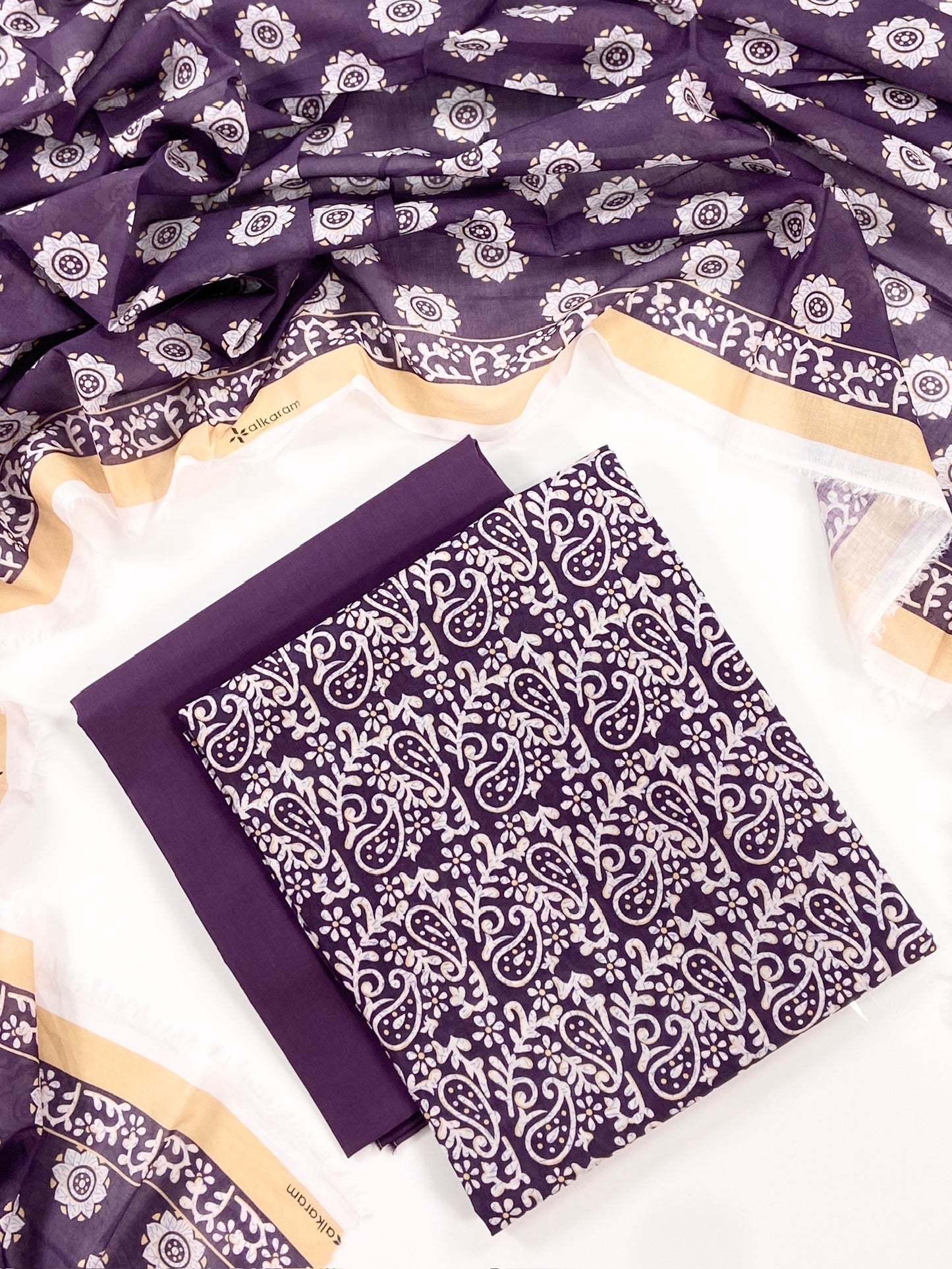 Alkaram Digital Printed Lawn 3PC