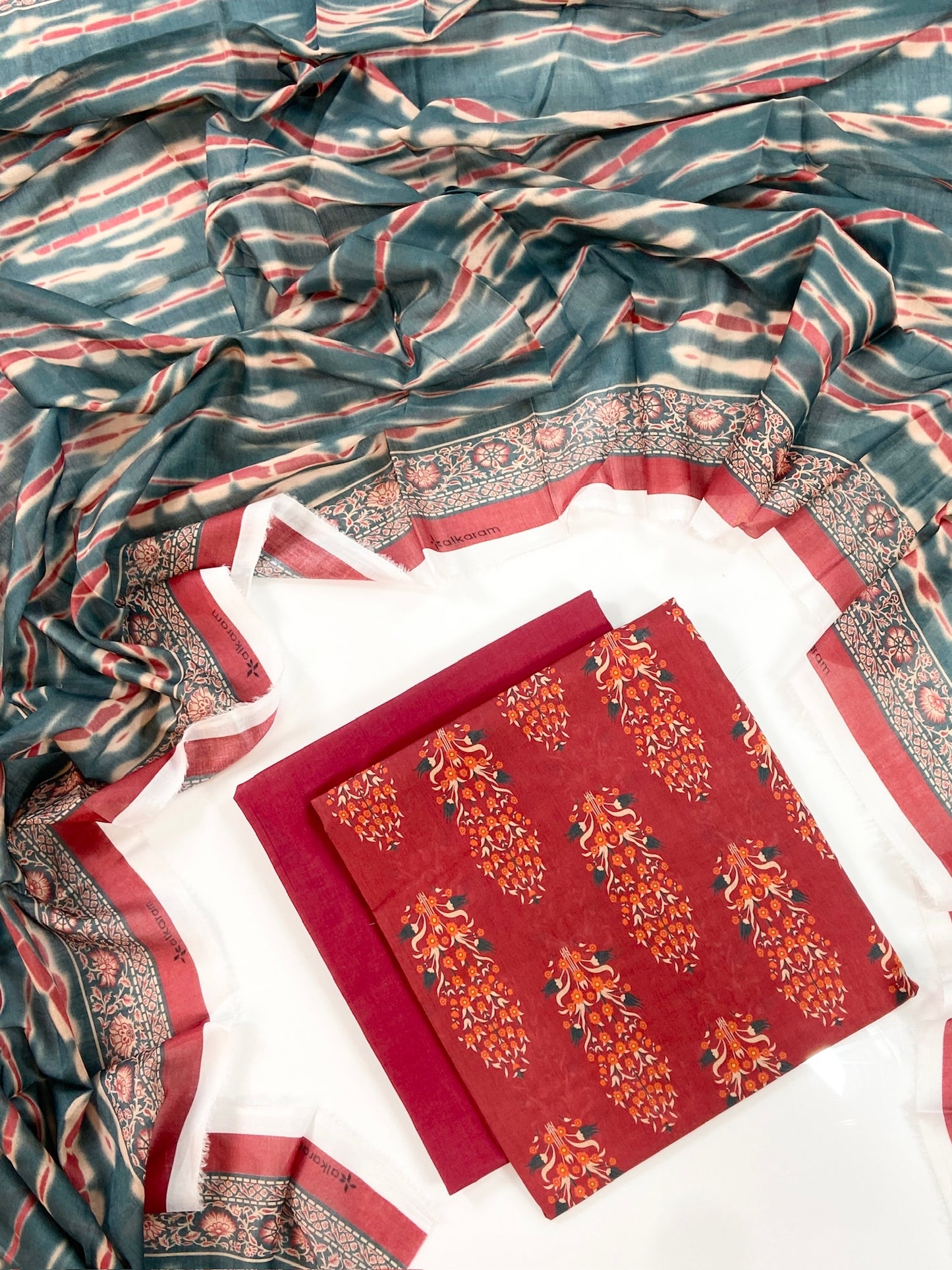 Alkaram Digital Printed Lawn 3PC