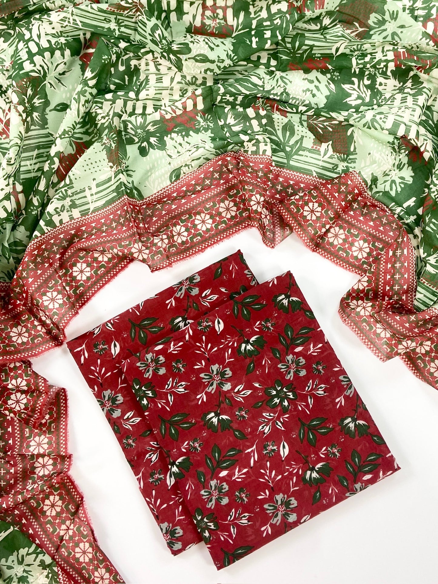 Anaya Noor Digital Printed Lawn With Voil Dupatta 3PC