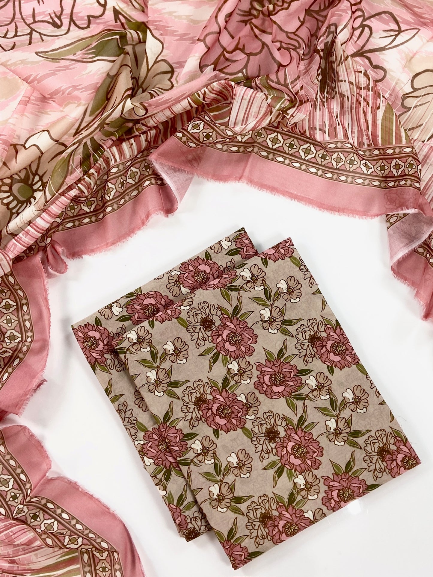 Anaya Noor Digital Printed Lawn With Voil Dupatta 3PC