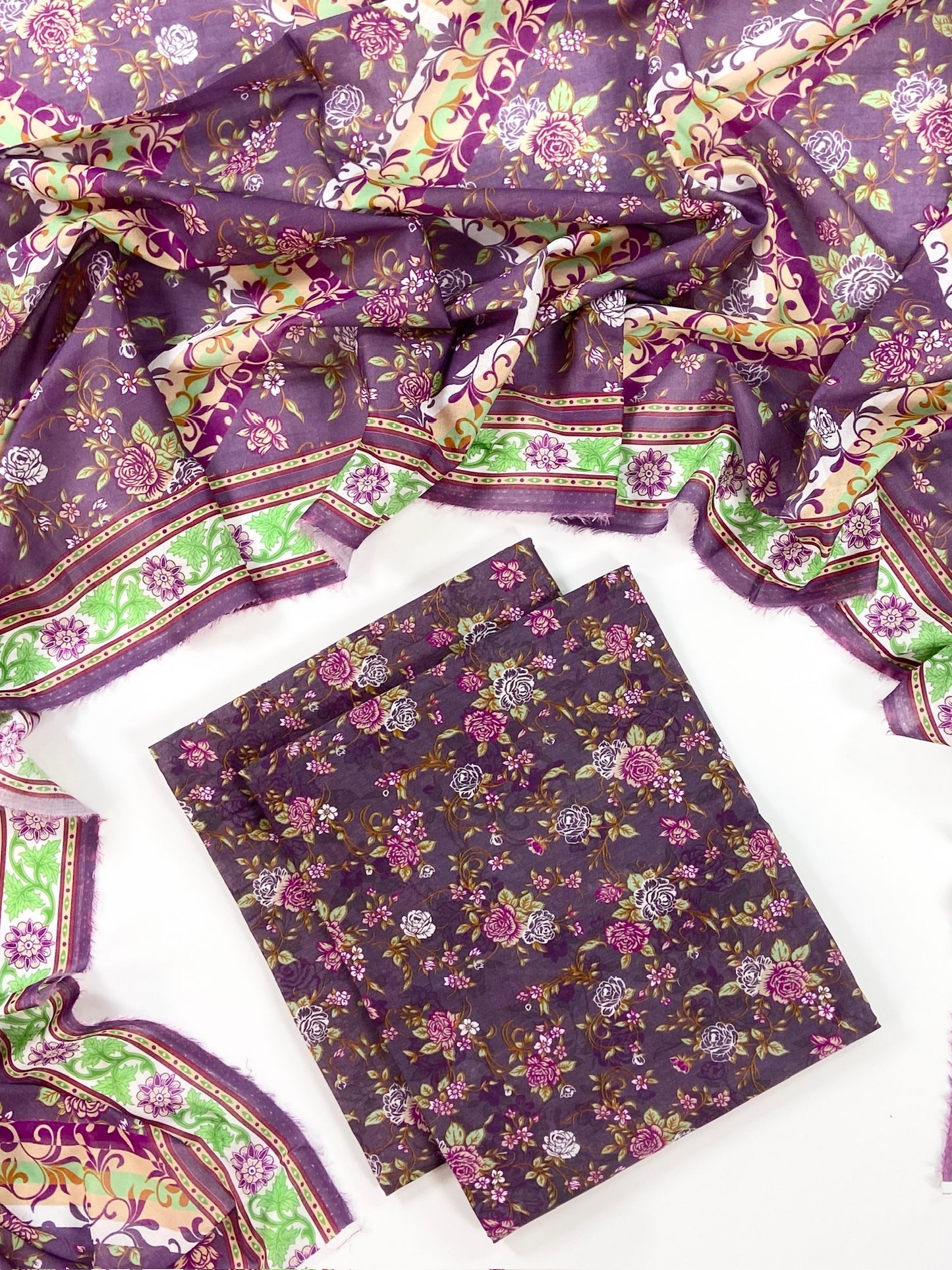 Anaya Noor Digital Printed Lawn With Voil Dupatta 3PC