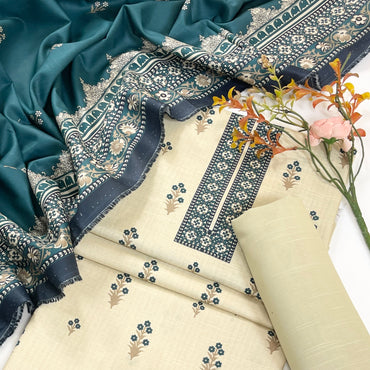 Rijja By Murashe Digital Printed Khaddar 3PC