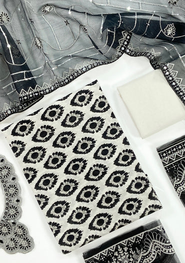 Marvel By Anaya Noor Digital Printed Lawn With Emb Patches-3PC
