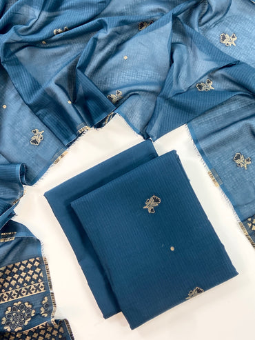 Sapphire Premium Jacqaurd Lawn 3PC