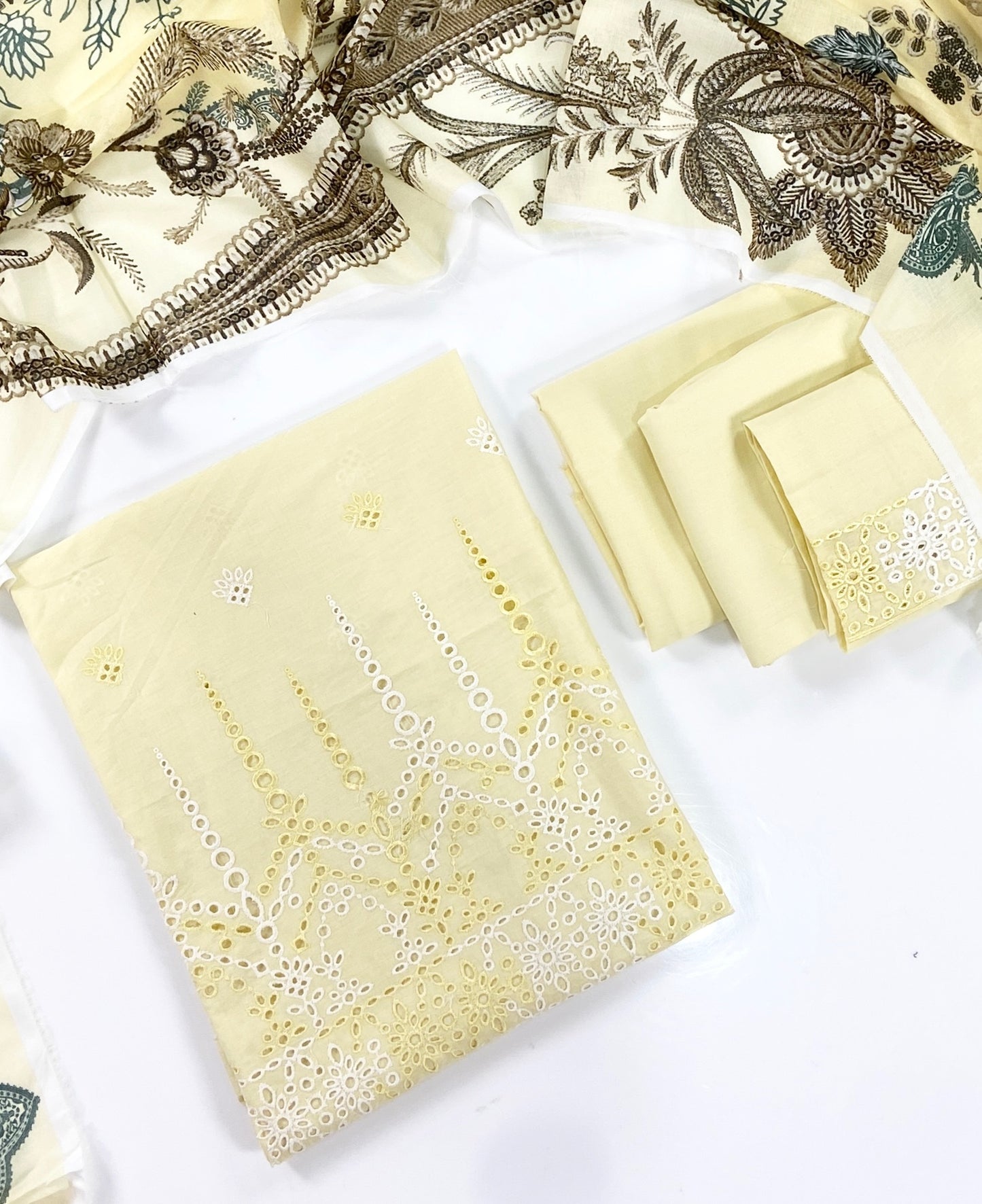 Image Plain Embroidered Lawn 3PC