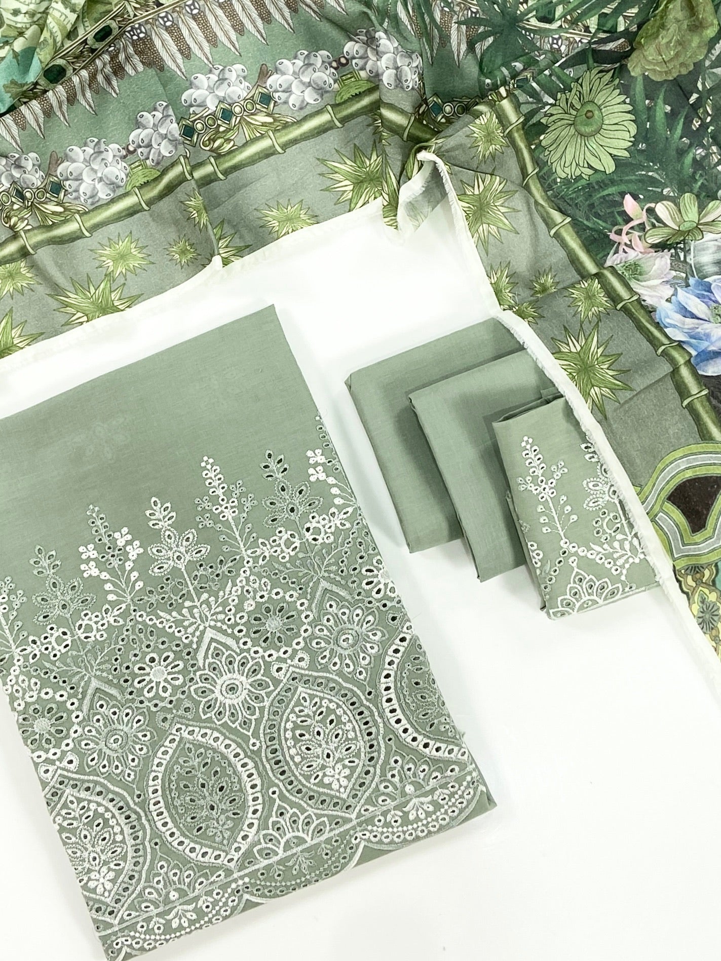 Image Plain Embroidered Lawn 3PC