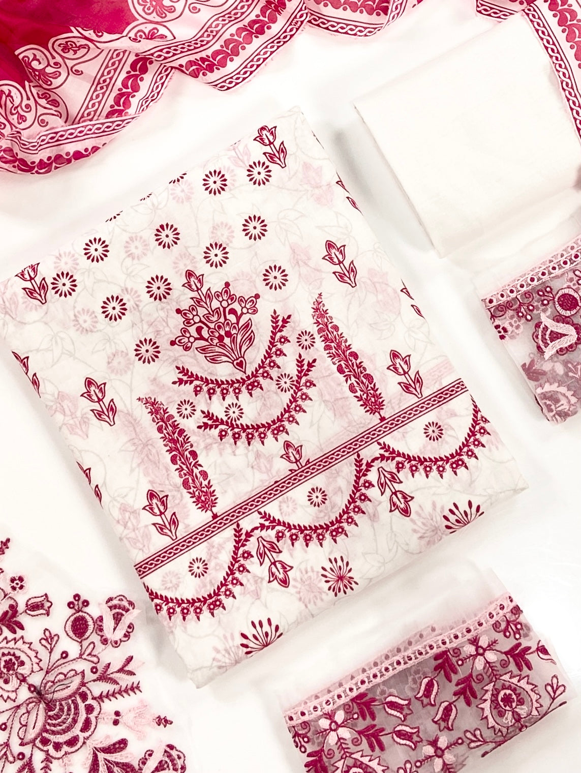 Maahru By Anaya Noor Digital Printed Lawn With Patches 3PC
