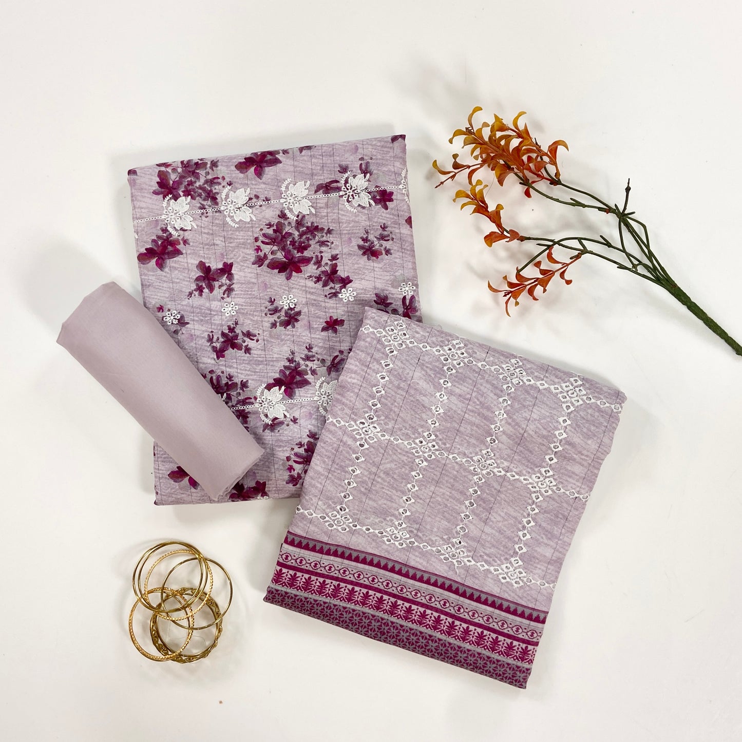 Sapphire Digital Printed & Emb Lawn 3PC