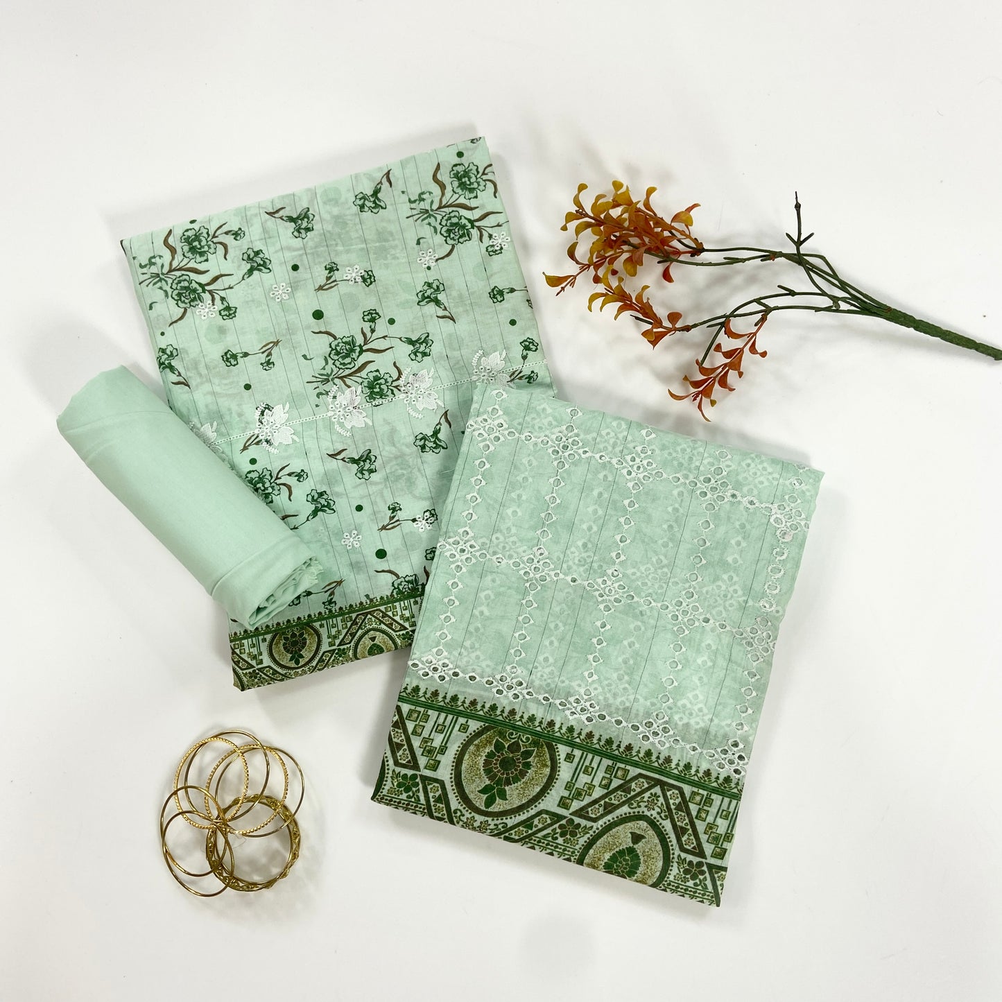 Sapphire Digital Printed & Emb Lawn 3PC