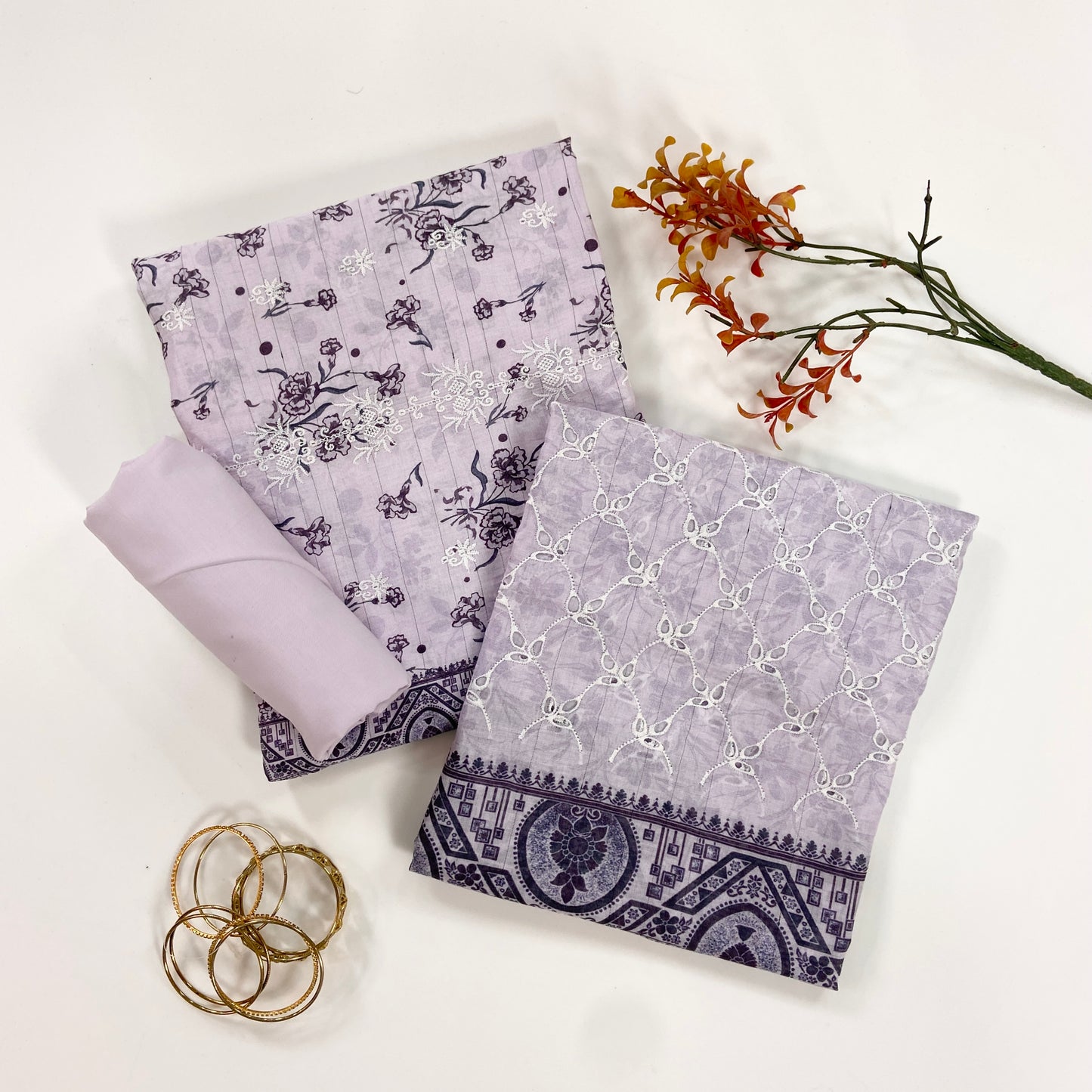 Sapphire Digital Printed & Emb Lawn 3PC