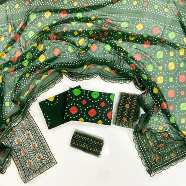 Aneelas Embroiderd & Digital Printed Lawn 3PC