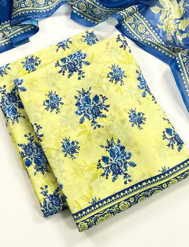 Florent Digital Printed Lawn 3PC