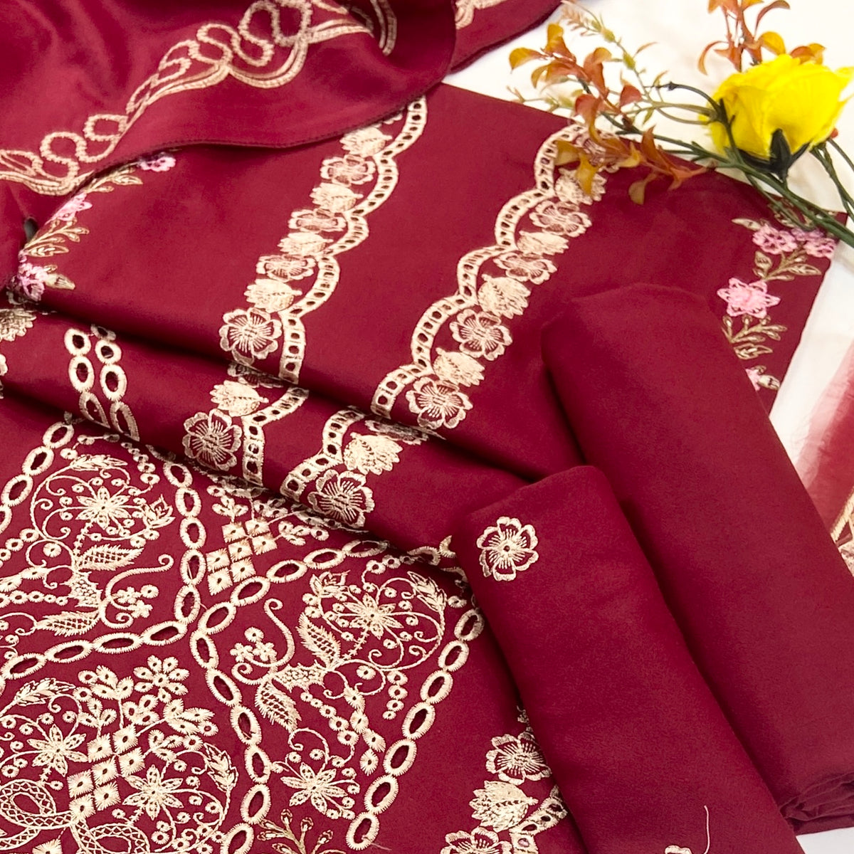 Libaas Emb Dhanak 3PC