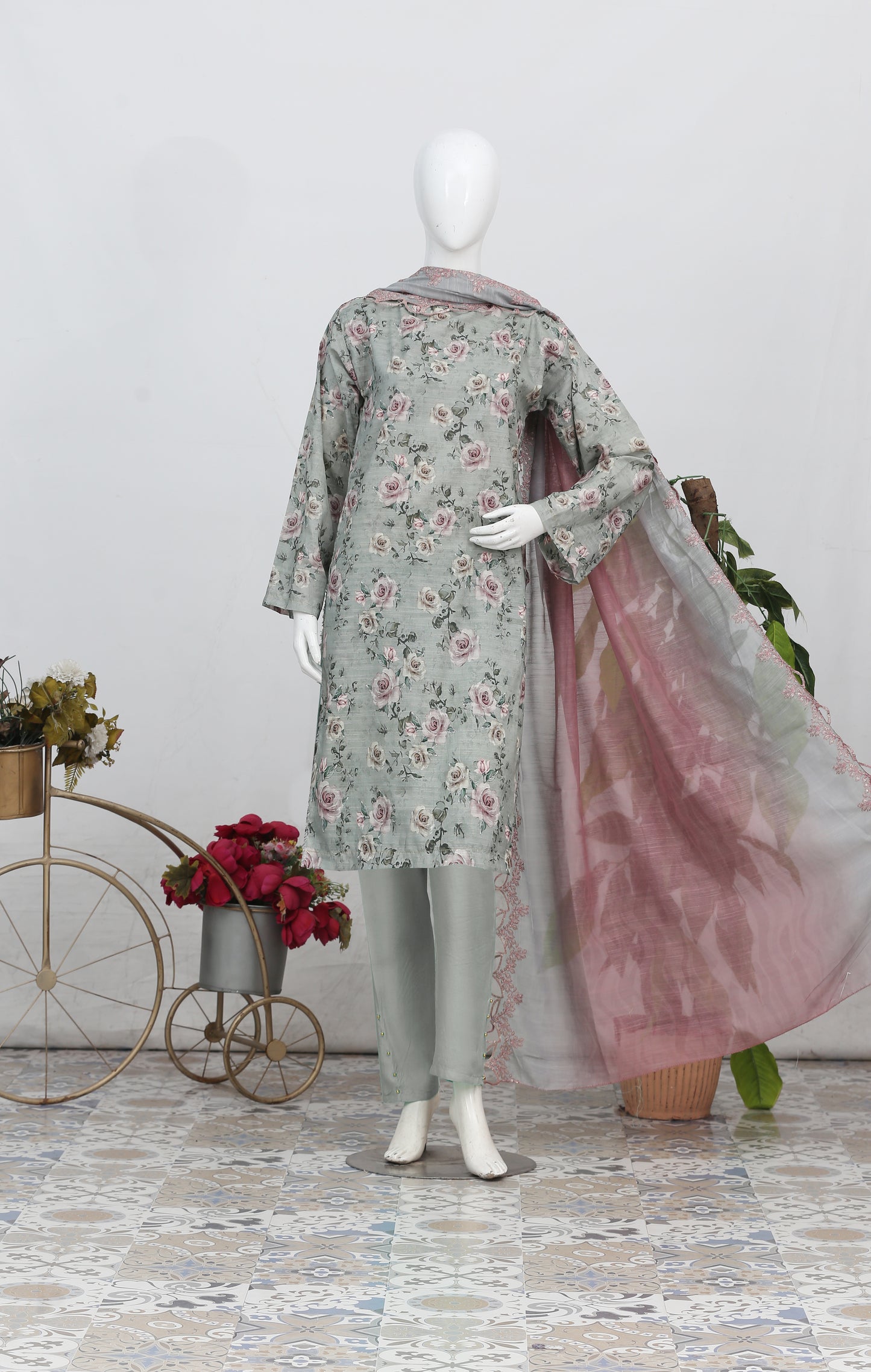 Riwayat By Anaya Noor Printed & Emb 3-PC