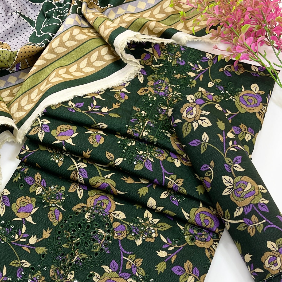 Riwaaz By Anaya Noor Digital Printed & Emb Khaddar 3PC