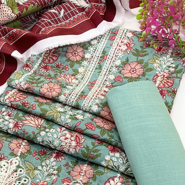 Riwaaz By Anaya Noor Digital Printed & Emb Khaddar 3PC
