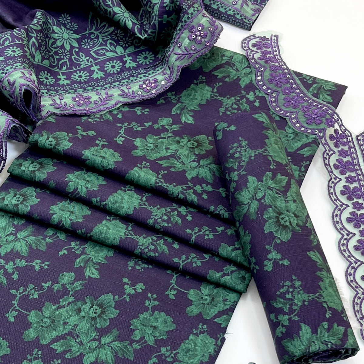Mohagni Printed & Emb Khaddar 3PC