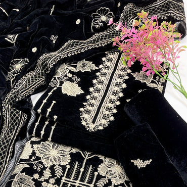 Sana Safinaz Luxury Emb Velvet 3PC